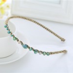 Bentita / coronita pentru par cu cristale BP001 Turcoaz Bentita / coronita pentru par cu cristale BP001 Turcoaz